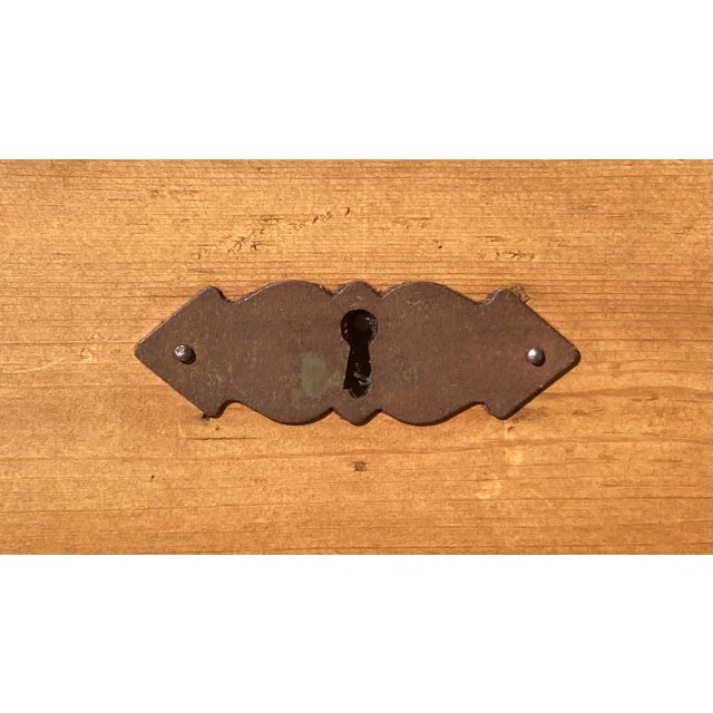 Brown 1900-1909 Pine Chest of Four Drawers, Denmark For Sale - Image 8 of 15