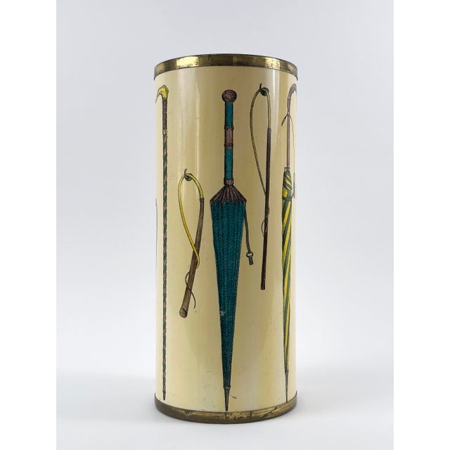 White Mid-Century Modern Umbrella Stand by Bucciarelli Milano, 1950s For Sale - Image 8 of 18