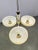1930s Art Deco Chandelier with Champagne Glass Shades, Former Czechoslovakia, 1930s For Sale - Image 5 of 13