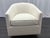 RH Reginald Swivel Chair Performance Linen Weave | Natural | Brass Finish Open Box | Excellent Condition | Tailored Club...