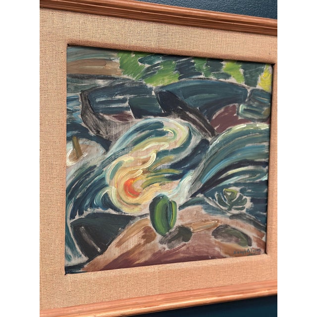 Bengt Alwö, Composition, 1970s, Oil on Panel, Framed For Sale - Image 10 of 18