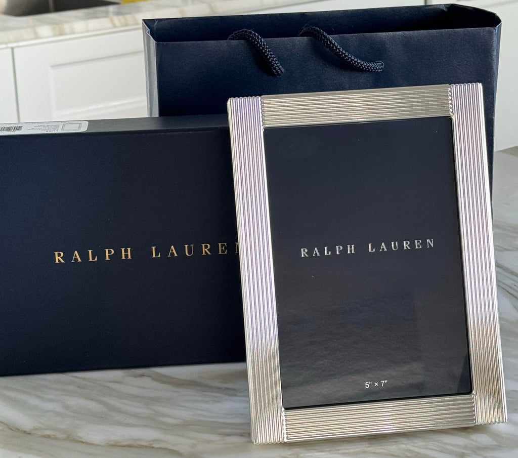 Ralph Lauren Home Silver-Plated Brass 'Luke' Frame | Chairish