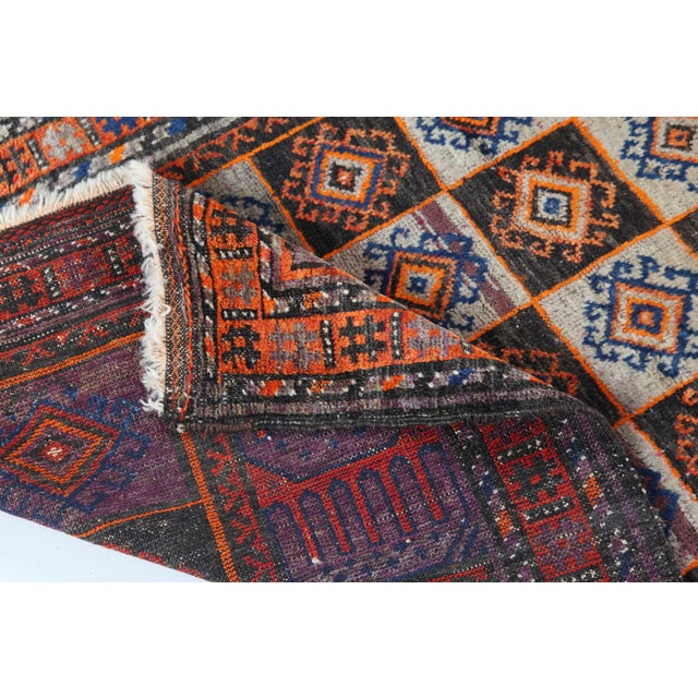 Textile 1930s Vintage Double Knotted Wool Prayer Rug For Sale - Image 7 of 11