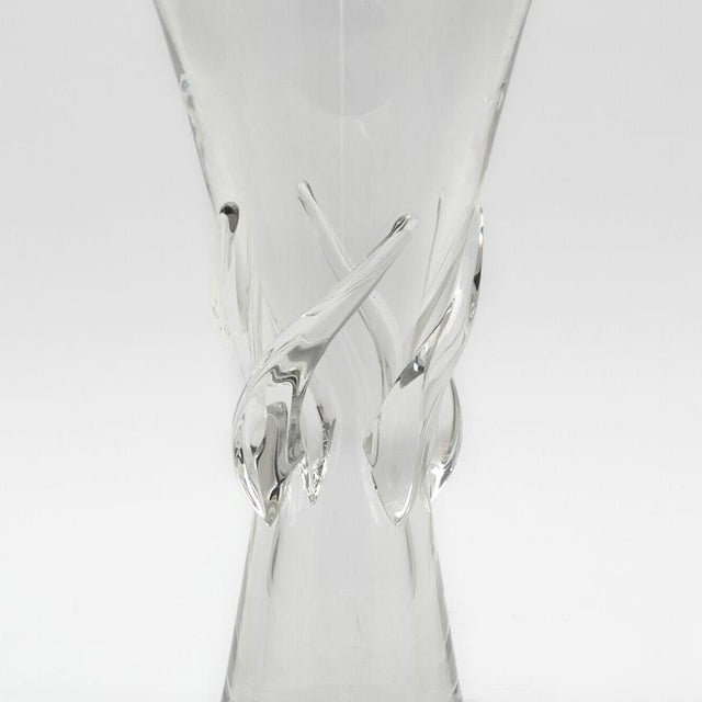 Mid 20th Century Tableware Steuben Blown Glass Vase With Spiral Ribs For Sale In New York - Image 6 of 8
