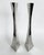 Sculptural Handmade Stainless Steel Freeform Candlesticks by Curtis Norton Offered for sale is a pair of sculptural...