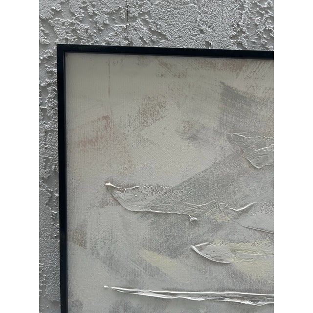 Beautiful brutalist cityscape by Lee Reynolds features a 3 dimensional painting. Can go with a traditional or modern...