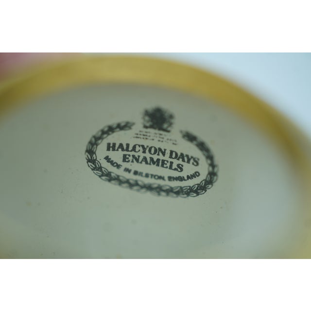 Halcyon Days Enamels England Easter Bunny Rabbit Egg Trinket Pill Box 2" For Sale - Image 6 of 12