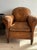Antique Pair French Leather Chairs For Sale - Image 13 of 17