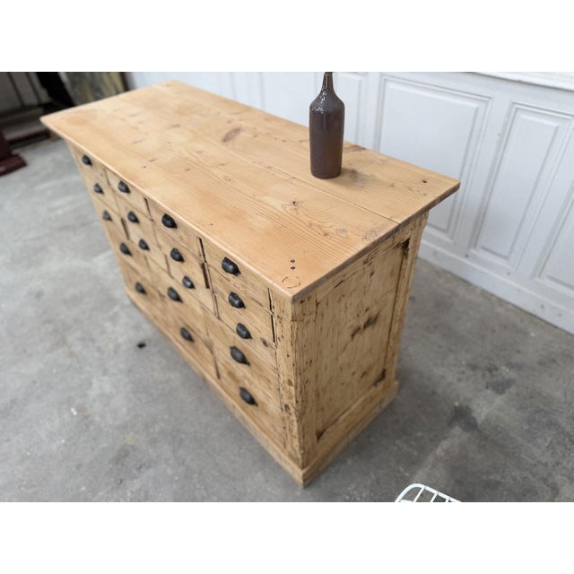 Antique Workshop Cabinet with 18 Drawers, 1890s For Sale - Image 9 of 10