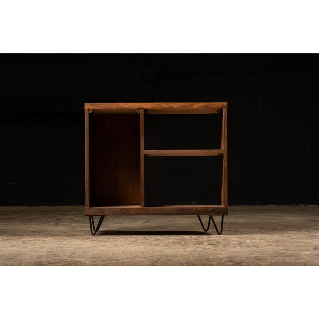 1960s Mid Century Wooden Side Cabinet With Hairpin Legs For Sale - Image 5 of 6