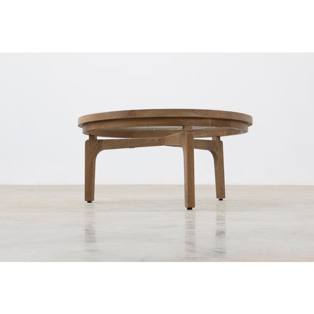 Modernist Table in Ceder Wood and Glass, Italy, 1990s For Sale - Image 6 of 12