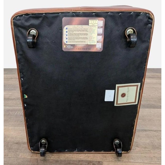 Whittemore-Sherrill Leather Lounge Chair With Ottoman For Sale - Image 10 of 10