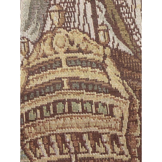 French Aubusson Style Jacquard Tapestry, 1950s For Sale - Image 12 of 14