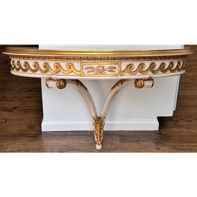 Mid 20th Century Hollywood Regency Dorothy Draper Style Large Scale Wall Mounted Shelf For Sale - Image 5 of 18