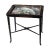 French Pair French Drinks Table Faux Bamboo With Painted Birds Under Glass For Sale - Image 3 of 12