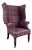 1990s Attributed to Ralph Lauren Plaid Wingback Style Chair For Sale