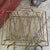 Vintage Brass Magazine Rack With Mid-Century Modern Design Wire Frame For Sale In Kansas City - Image 6 of 13