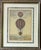 Italian Framed Pair of Antique Italian Hot Air Balloon Prints For Sale - Image 3 of 7