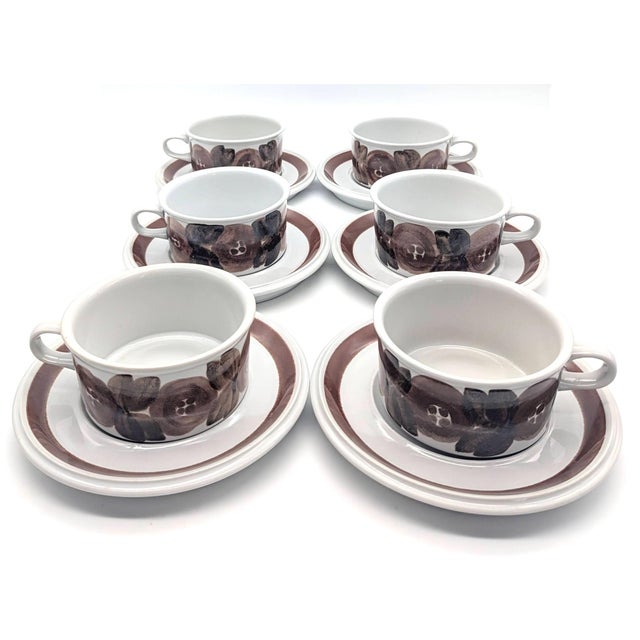 1960's Ulla Procopé Arabia of Finland "Rosmarin" Dinnerware and Coffee Service, 36 Pieces For Sale - Image 10 of 15