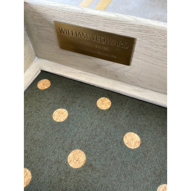 Jonathan Charles Transitional Gray Oak Morris Console Table For Sale - Image 9 of 9