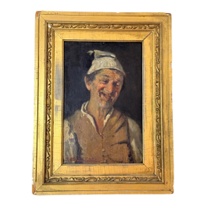 Antique 19th Century Original John Edmund Califano Oil Painting Man Portrait
