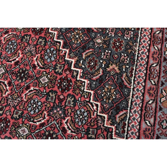 Bidjar Rug 10′ X 14’3” Black Wool Vintage Traditional Hand-Knotted Carpet For Sale - Image 9 of 15