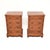 A smart and extremely well made pair of antique Georgian style burr walnut bedside chest of drawers. They were made in...