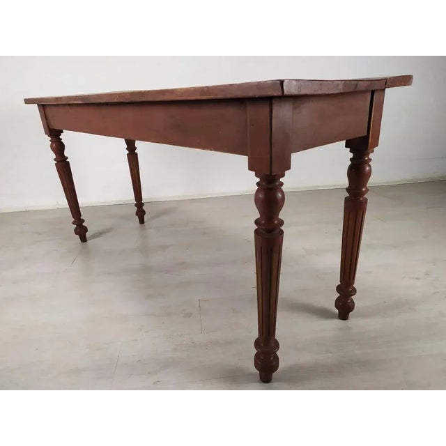 Old bistro table, can make a console. Height under headband 61cm