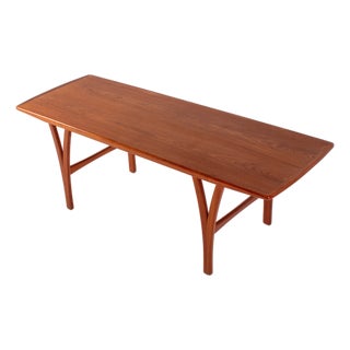 Large Danish Teak Coffee Table, 1960s For Sale
