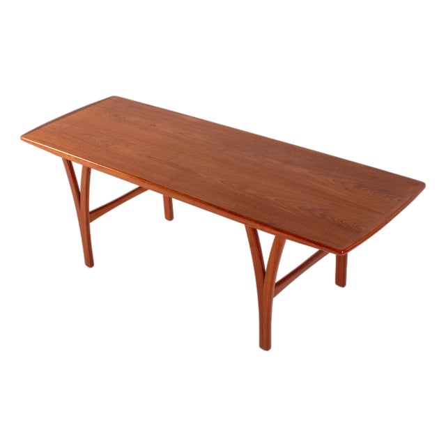 Large Danish Teak Coffee Table, 1960s For Sale
