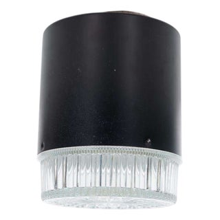 Vintage Glass and Metal Ceiling Lamp, 1960s For Sale