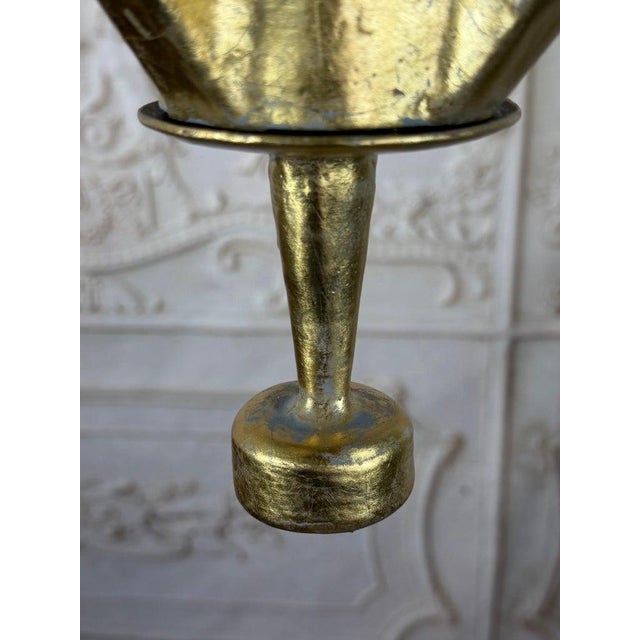 Melissa Levinson Gilt Gold Metal Leaf Chandelier by Miamar Home - Pair For Sale - Image 4 of 15