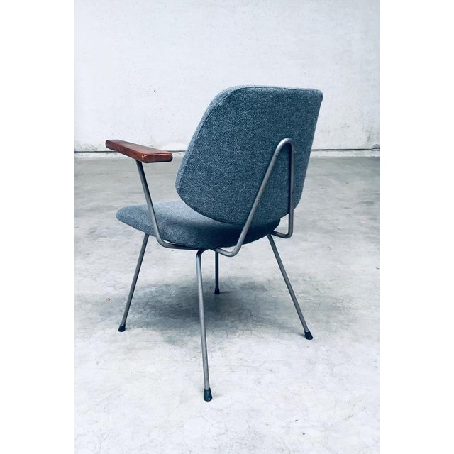 Mid-Century Modern Design Office Chair Set attributed to Wim Rietveld for Kembo, Netherlands, 1950s, Set of 6 For Sale - Image 17 of 18