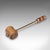 Antique Veranda Supper Bell, Brass, Oak, Afternoon Tea Gong, Edwardian, c.1910 For Sale - Image 10 of 12