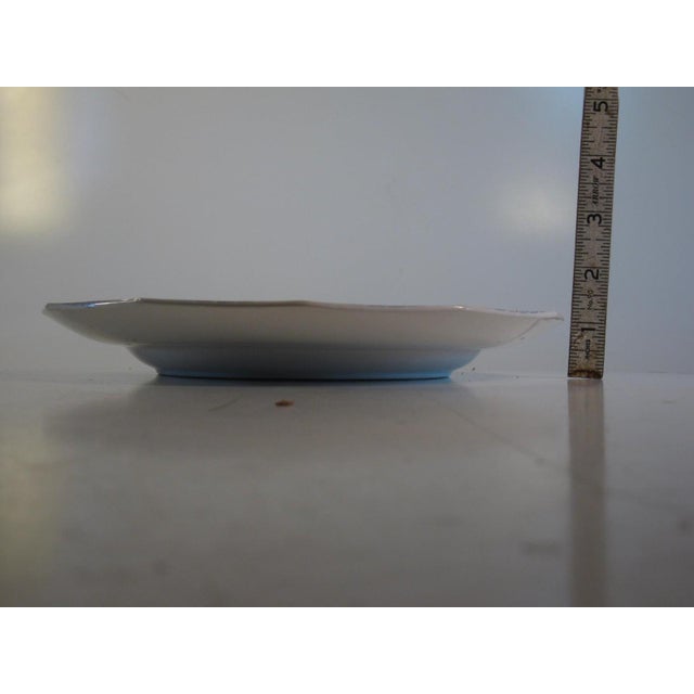 Dinner Wall Plate, Blue Transferware Scenic, John G Alcock Blantyre Cobridg 19th C. England For Sale - Image 12 of 12