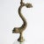 Mid-Century Modern Vintage Brass Dolphin Form Lamps With Glass Fonts, Rewired - a Pair For Sale - Image 3 of 12