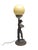 Metal Art Deco Figurative Bedside Lamp, Poland, 1950s For Sale - Image 7 of 17