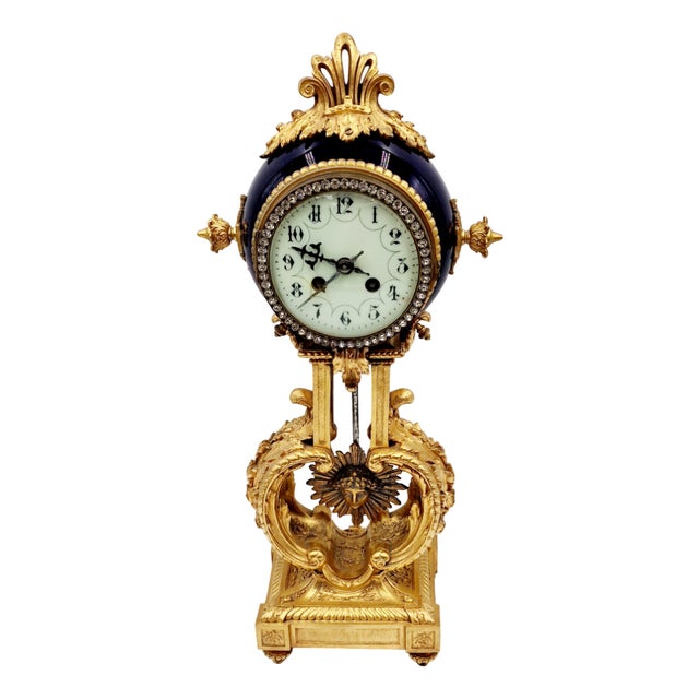 Antique French Table Clock For Sale