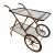 Italian Brass and Glass Bar Cart, 1960s For Sale