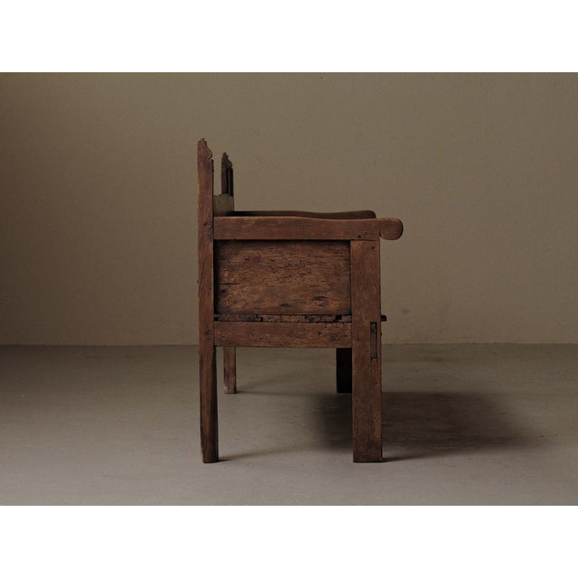 Antique Spanish Mountain Bench in Wood, 1800s For Sale - Image 15 of 17