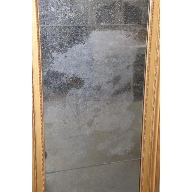 Quality Distressed Antique Mirror Gilded Frame Horizontal or Vertical For Sale - Image 12 of 13
