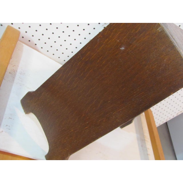 Stickley Oak Stool by Lakeside Craft Shops Arts & Crafts Stickley Era 1910 Rare For Sale - Image 4 of 14
