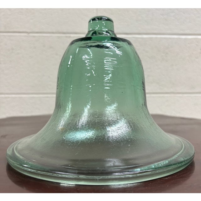 This is a gorgeous vintage French style glass garden cloche in an aqua color, most likely hand blown. Only very minor...