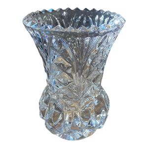 Vintage Crystal Adriana Crystal Bud Vase Toothpick Holder, Candle Holder