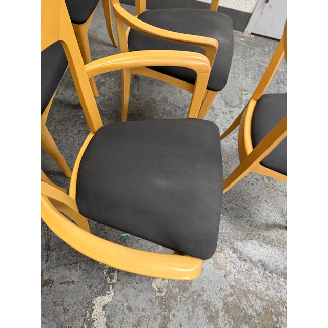 Antonio Sibau for Room & Board Venice Italian Beechwood Dining Chairs, Set of Six For Sale - Image 9 of 13