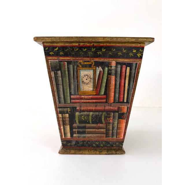 Piero Fornasetti 1950s Fornasetti Style Trompe l'Oeil Waste Basket / Planter For Sale - Image 4 of 16