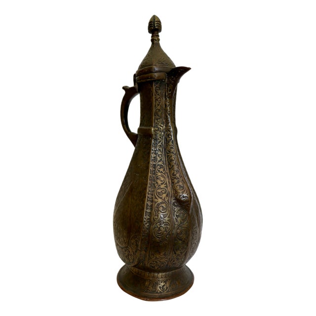 Antique Islamic Teapot in Brass Bukhara, 1900s For Sale