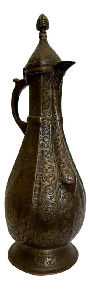 Antique Islamic Teapot in Brass Bukhara, 1900s