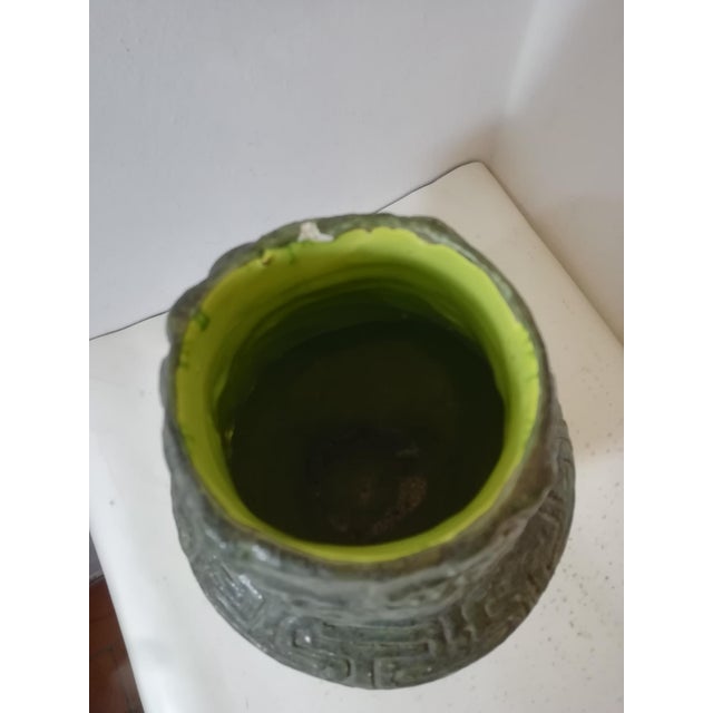 Vintage Ceramic Vase with Battle Scenes, Italy, 1960s For Sale - Image 9 of 11