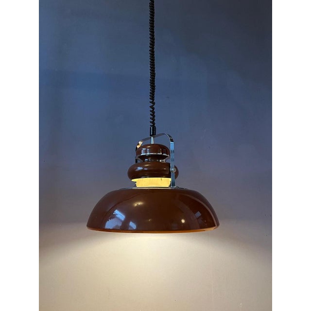 Vintage Space Age Pendant Lamp by Anvia, 1970s For Sale - Image 4 of 11